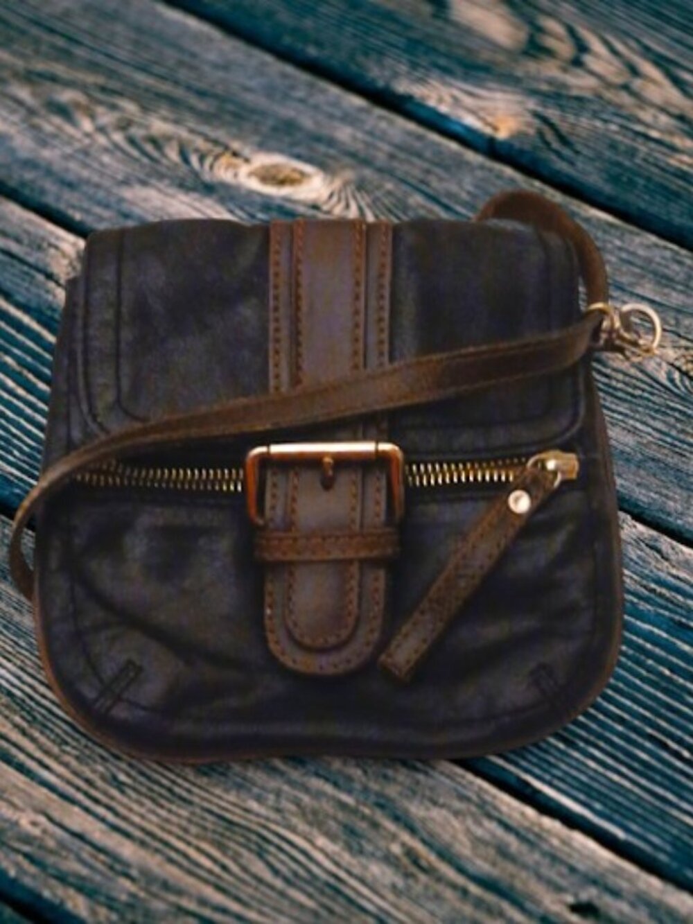 TANO All Leather Bohemian Western Crossbody Bag